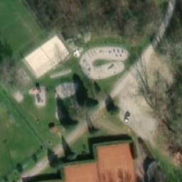 Sand Volleyball Court — aerial view