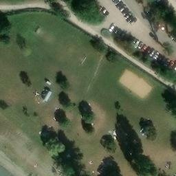Sand Volleyball Court — aerial view