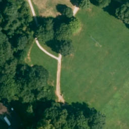 Grass Volleyball Court — aerial view