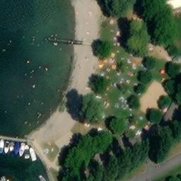 Sand Volleyball Court — aerial view
