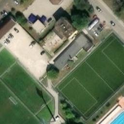 Sand Volleyball Court — aerial view