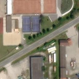 Sand Volleyball Court — aerial view