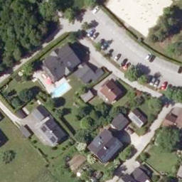 Sand Volleyball Court — aerial view