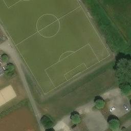 Sand Volleyball Court — aerial view