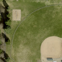 Spokane Beach Volleyball Court #2 — aerial view