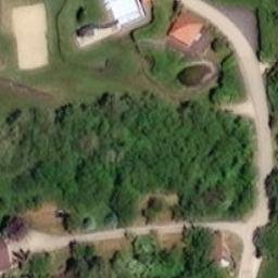 Sand Volleyball Court — aerial view