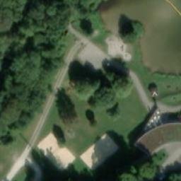 Sand Volleyball Court — aerial view