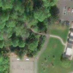 Kirkland Beach Volleyball Court #4 — aerial view