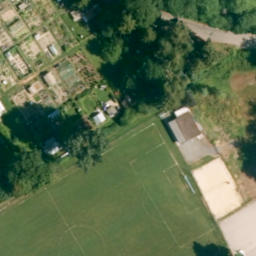 Sand Volleyball Court — aerial view