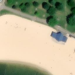 Sand Volleyball Court — aerial view