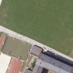 Sand Volleyball Court — aerial view