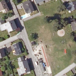 Grass Volleyball Court — aerial view