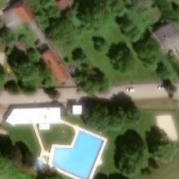 Sand Volleyball Court — aerial view