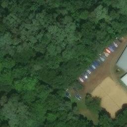 Sand Volleyball Court — aerial view