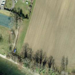 Sand Volleyball Court — aerial view