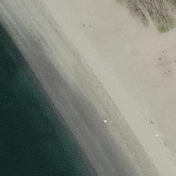 Sand Volleyball Court in Seattle, WA — aerial view