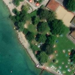 Sand Volleyball Court — aerial view