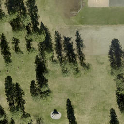 Spokane Beach Volleyball Court #1 — aerial view