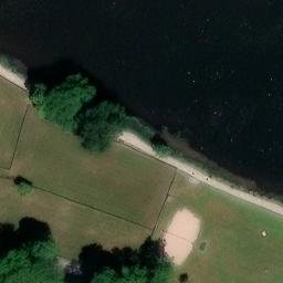 Sand Volleyball Court — aerial view