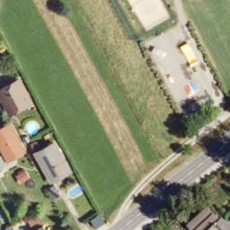 Sand Volleyball Court — aerial view