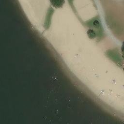 Sand Volleyball Court — aerial view