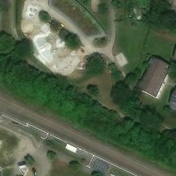 Sand Volleyball Court — aerial view