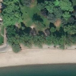 Coeur d'Alene Beach Volleyball Court #1 — aerial view