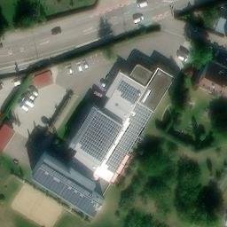 Sand Volleyball Court — aerial view