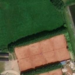 Sand Volleyball Court — aerial view