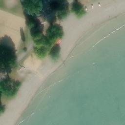 Sand Volleyball Court — aerial view