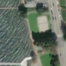 Kirkland Beach Volleyball Court #2 — aerial view