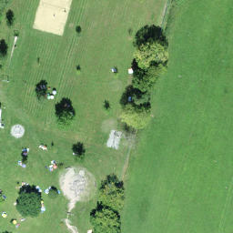 Sand Volleyball Court — aerial view