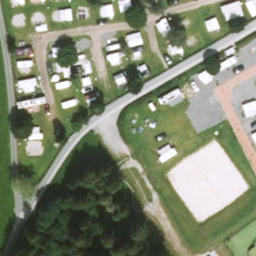 Sand Volleyball Court — aerial view