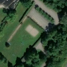Sand Volleyball Court — aerial view