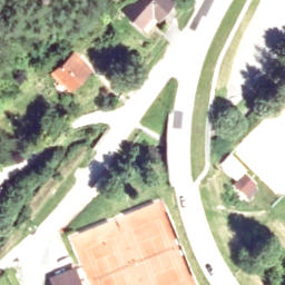 Sand Volleyball Court — aerial view