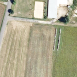 Sand Volleyball Court — aerial view