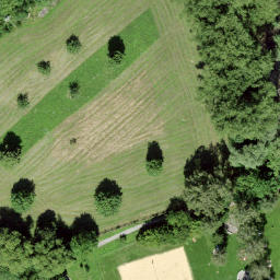 Sand Volleyball Court — aerial view
