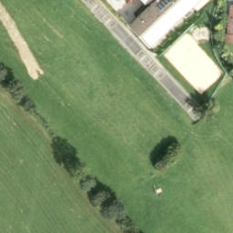 Sand Volleyball Court — aerial view