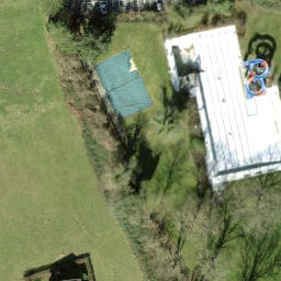 Sand Volleyball Court — aerial view