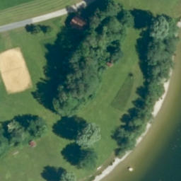 Sand Volleyball Court — aerial view
