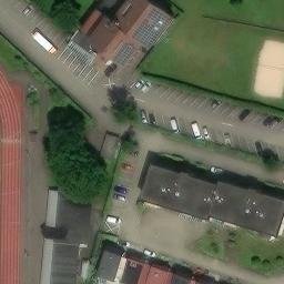 Sand Volleyball Court — aerial view