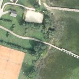 Sand Volleyball Court — aerial view