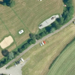 Sand Volleyball Court — aerial view