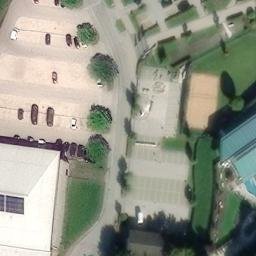 Sand Volleyball Court — aerial view