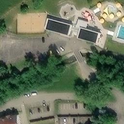 Sand Volleyball Court — aerial view