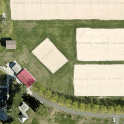 Spokane Valley Beach Volleyball Court #4 — aerial view