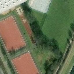 Sand Volleyball Court — aerial view