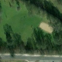 Sand Volleyball Court — aerial view