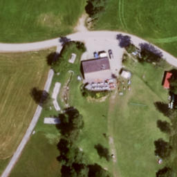 Grass Volleyball Court — aerial view