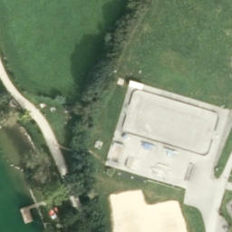 Sand Volleyball Court — aerial view